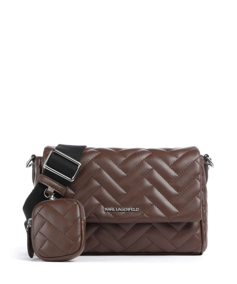 Karl Lagerfeld K/Brick Borsa a tracolla dark friar brown