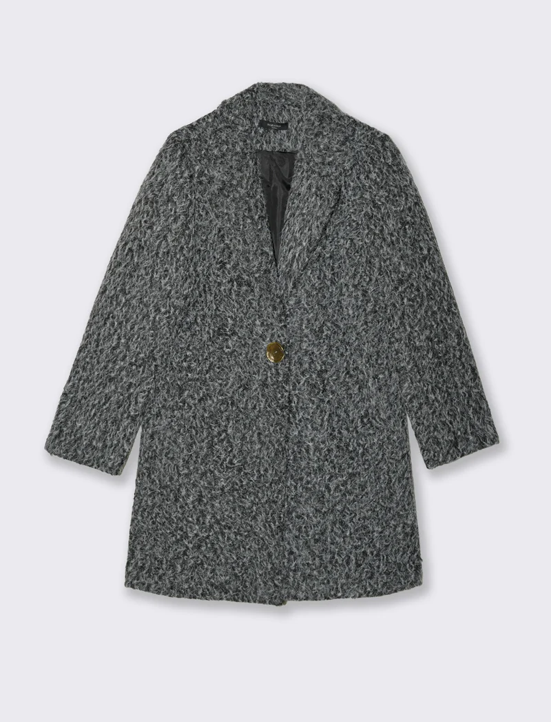 CAPPOTTO MONOPETTO - Grigio