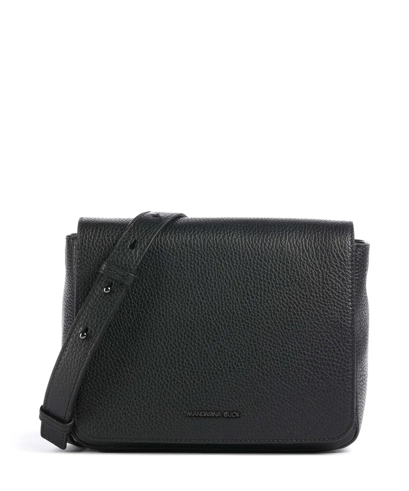 Mandarina Duck Mellow Leather Borsa a spalla nero