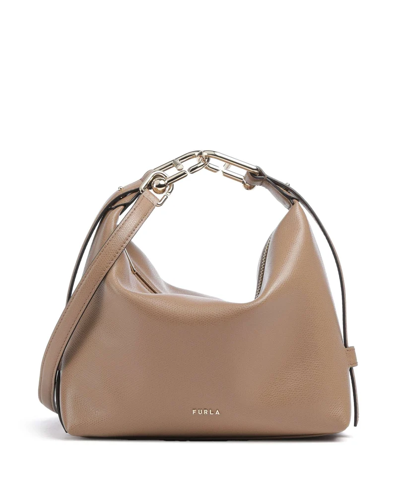 Furla Tonie Mini Borsa a spalla toffee