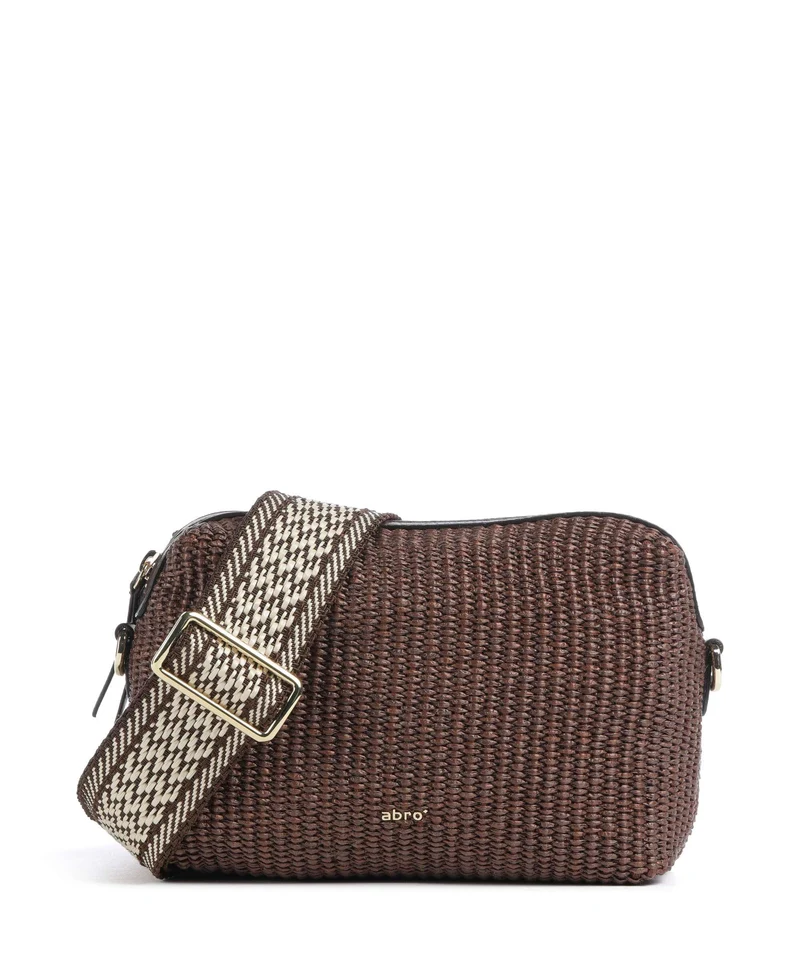 Abro Raffia Kaia Borsa a tracolla wood
