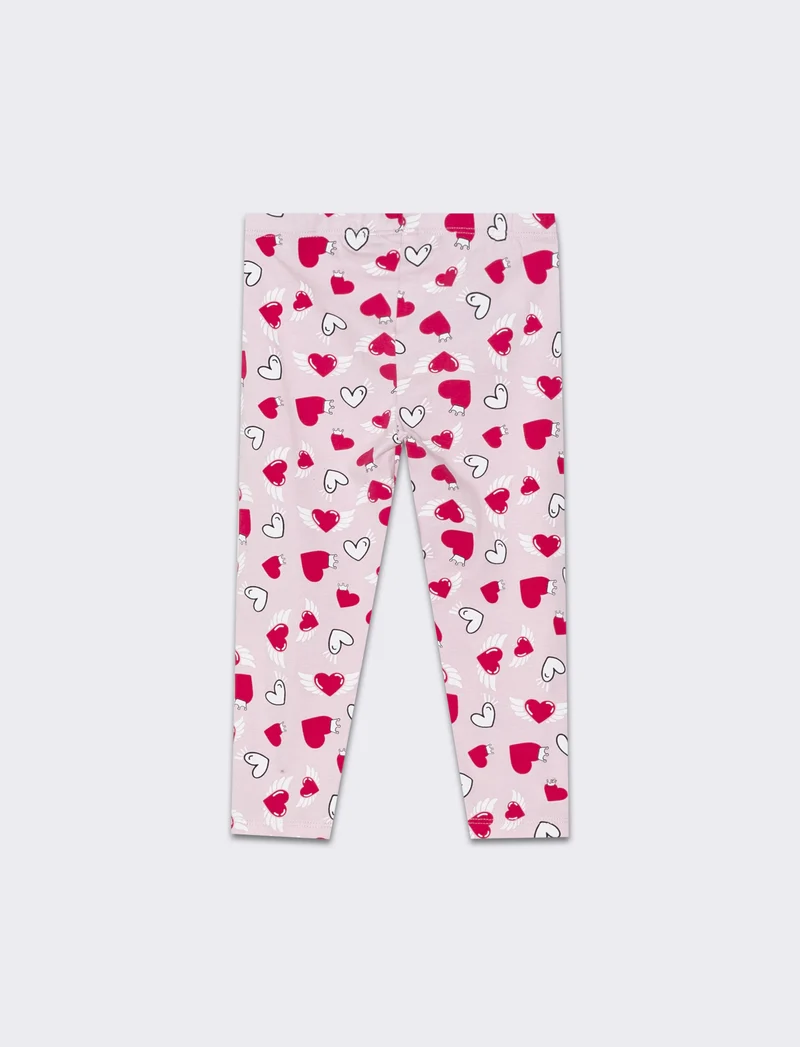 Leggings all over da neonata - Rosa