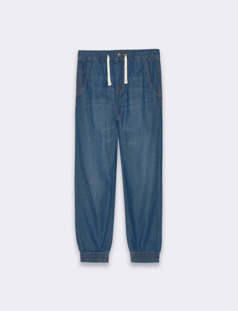 Jogger in denim leggero da bambino - Denim