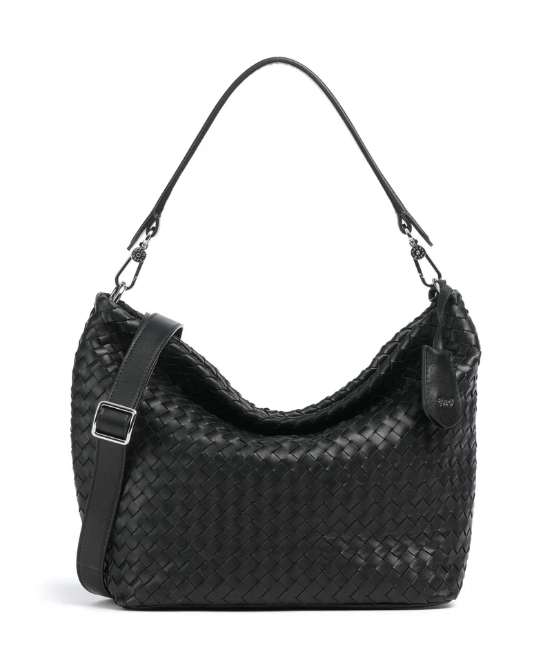 Abro Piuma Ebony Borsa hobo black/nickel