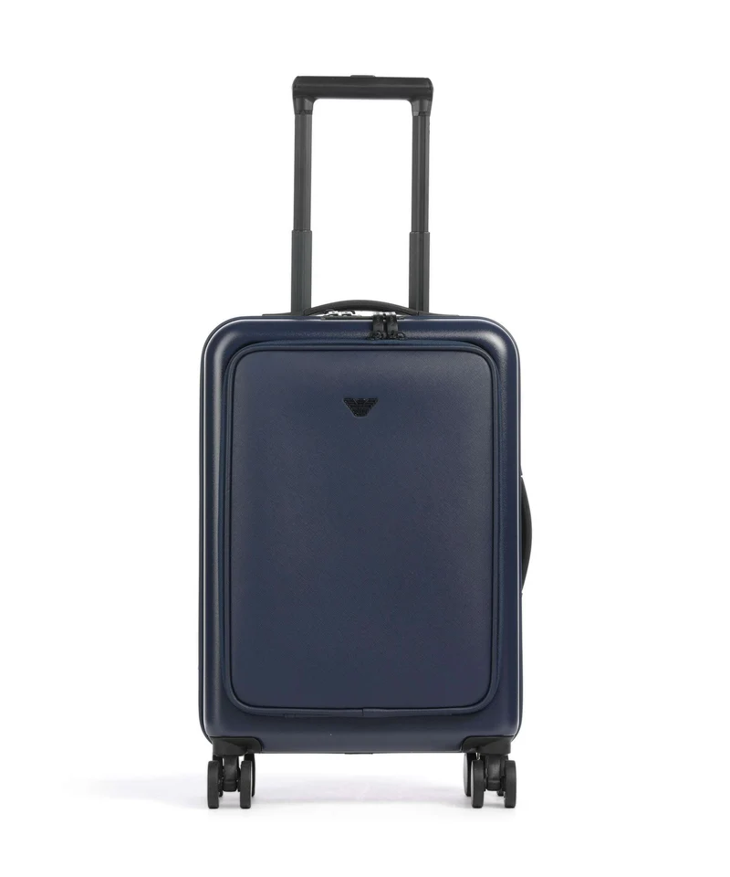 Emporio Armani Business Regenerated Valigia trolley (4 ruote) medieval blue