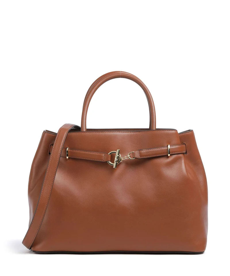 Lauren Ralph Lauren Blaike Large Borsa a mano lauren tan