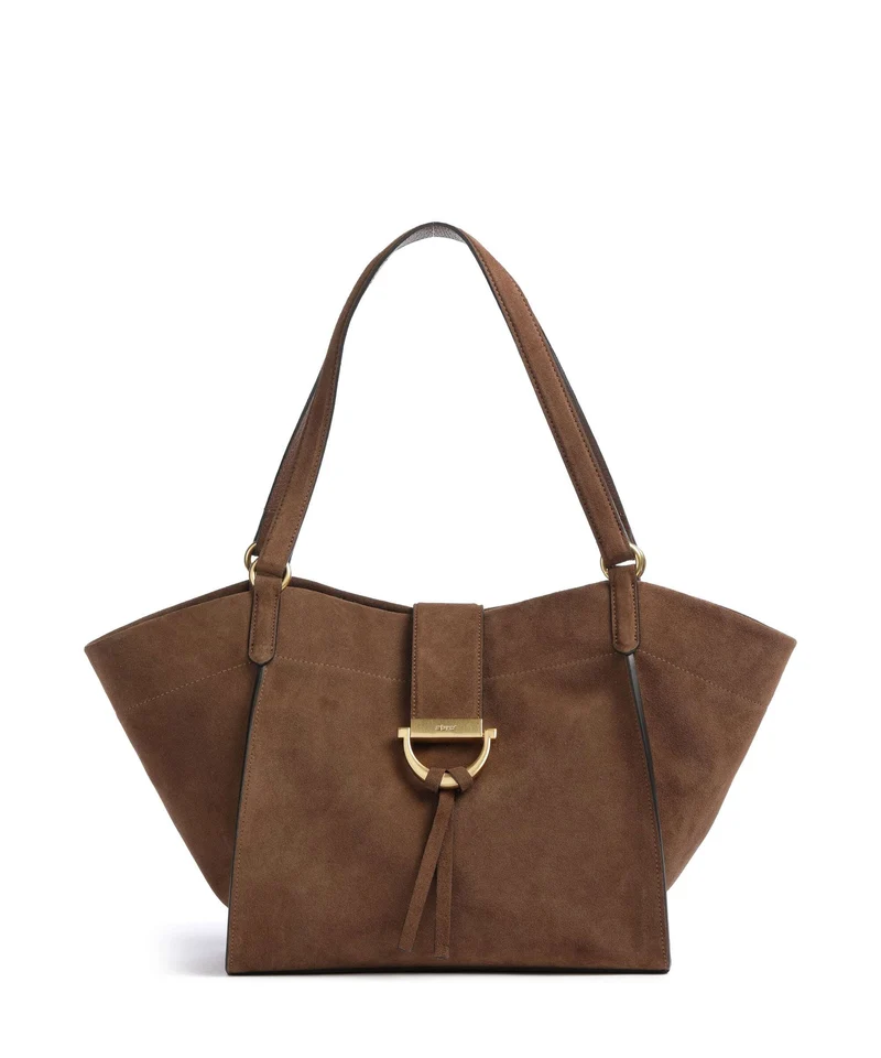 Abro Suede Temi Borsa shopper wood